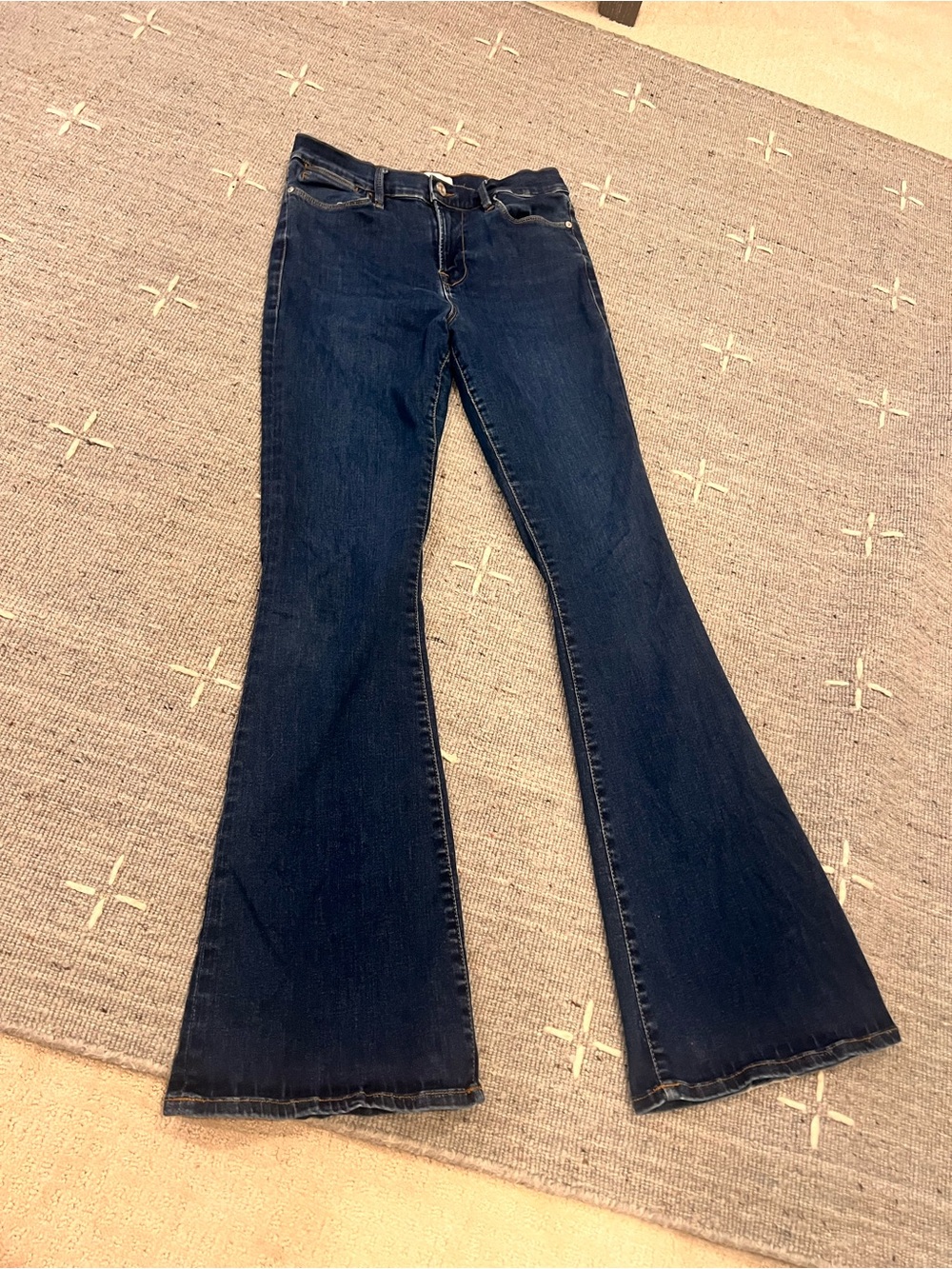 Frame Denim Dark Blue Flare Jeans